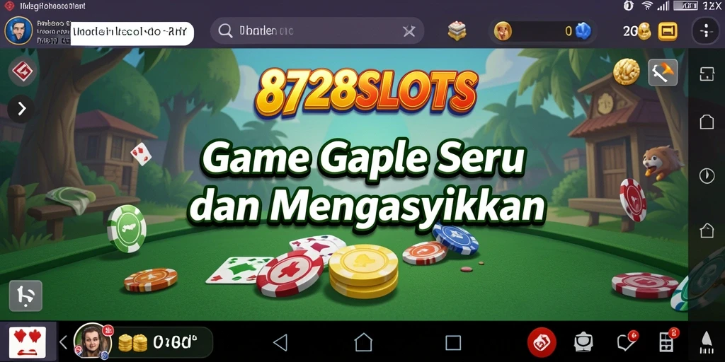 Tampilan gameplay Gaple di 8728SLOTS yang menarik dan interaktif.