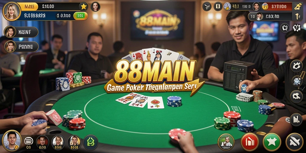 Gameplay seru di 88MAIN menampilkan aksi poker yang mendebarkan.