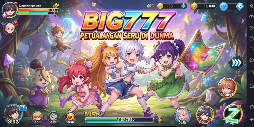 Screenshot BIG777 menunjukkan aksi seru dalam dunia Anime.