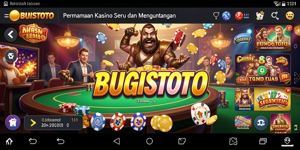Tampilan menarik dari gameplay Kasino BUGISTOTO.