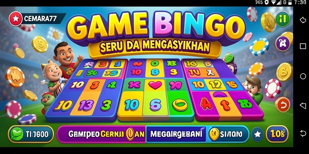 Tampilan gameplay Bingo di CEMARA77 yang seru dan interaktif.
