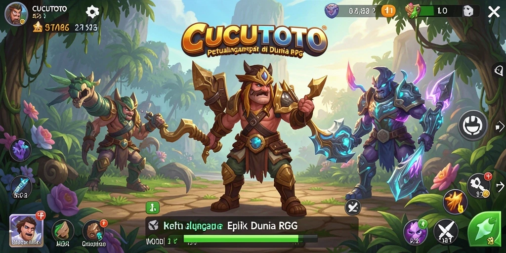 Tampilan gameplay CUCUTOTO yang mendebarkan di dunia RPG.