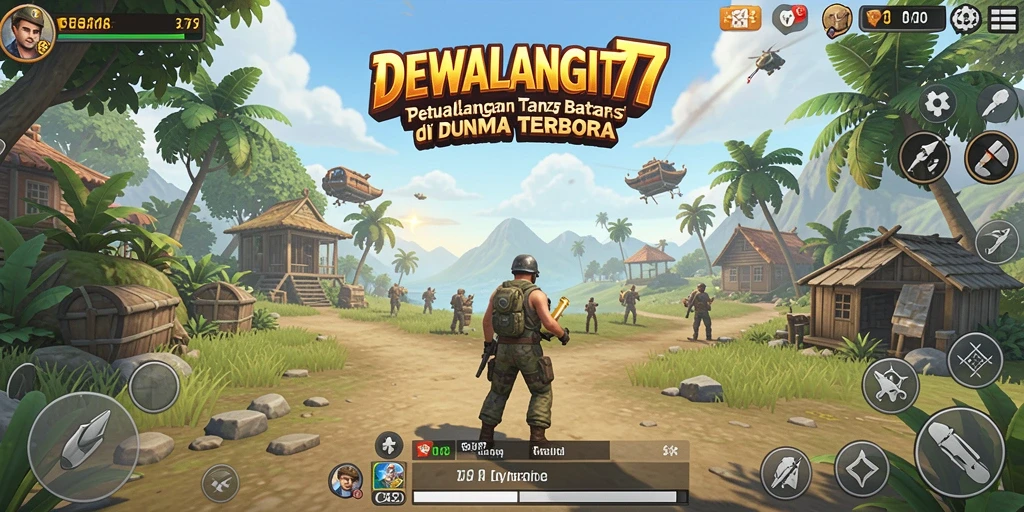 Tampilan gameplay DEWALANGIT77 yang mendalam dan imersif dalam dunia terbuka.