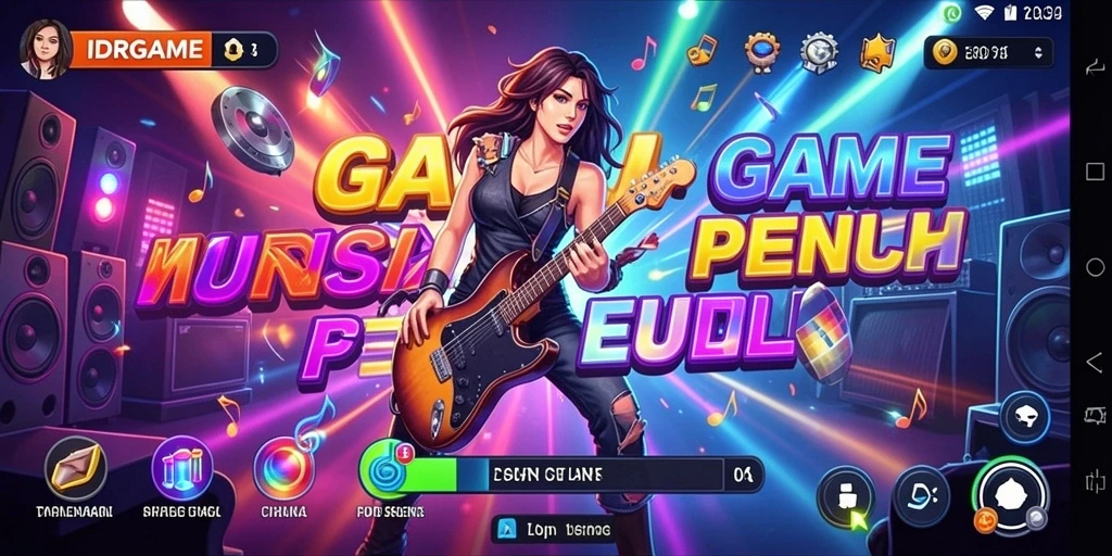 Tampilan gameplay IDRGAME yang menarik dengan musik mengalun.