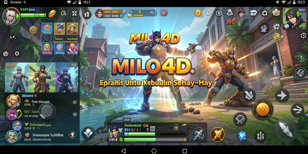 Tampilan antarmuka MILO4D yang sederhana dan efektif.
