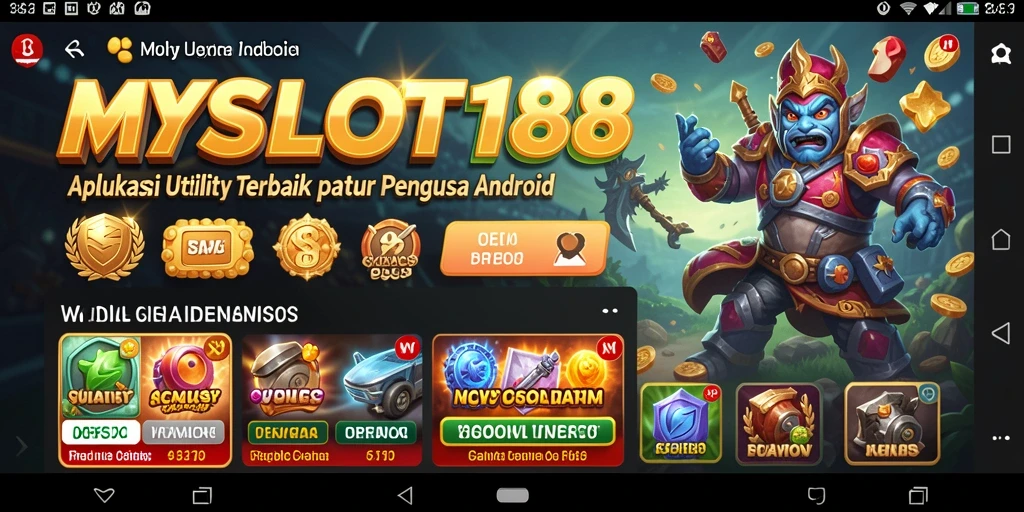 Tampilan utama MYSLOT188 dengan fitur Utility yang lengkap.