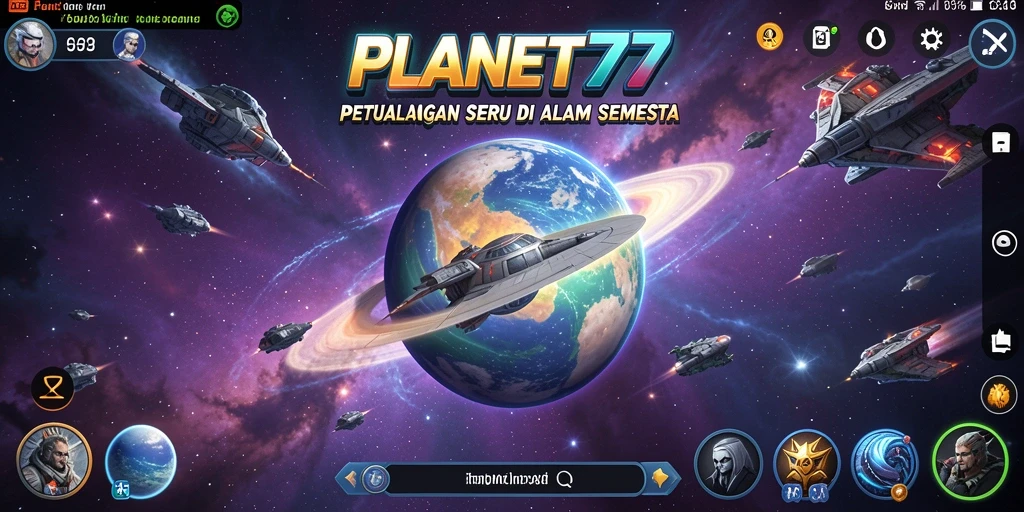 Gameplay seru dan penuh warna di dalam PLANET77.