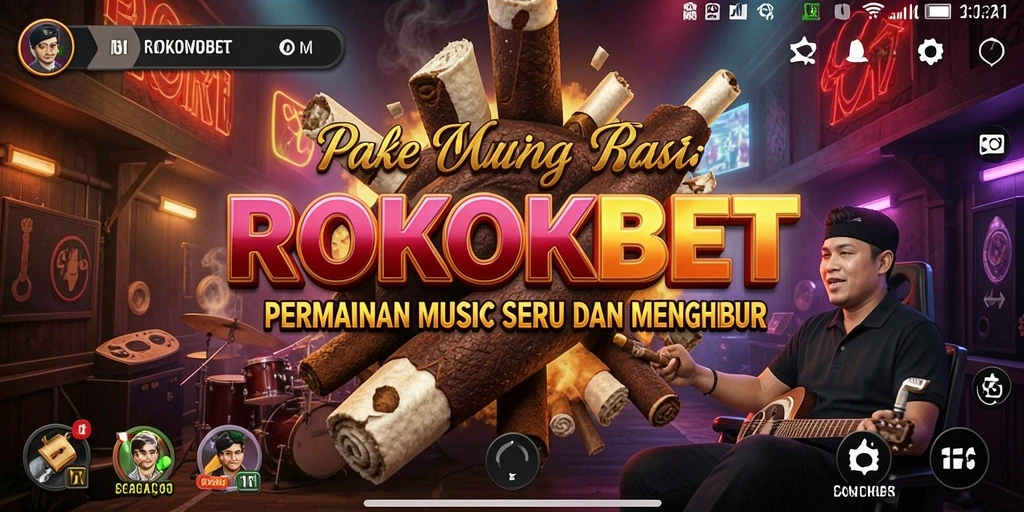 Tampilan gameplay ROKOKBET yang seru dan penuh tantangan musik.