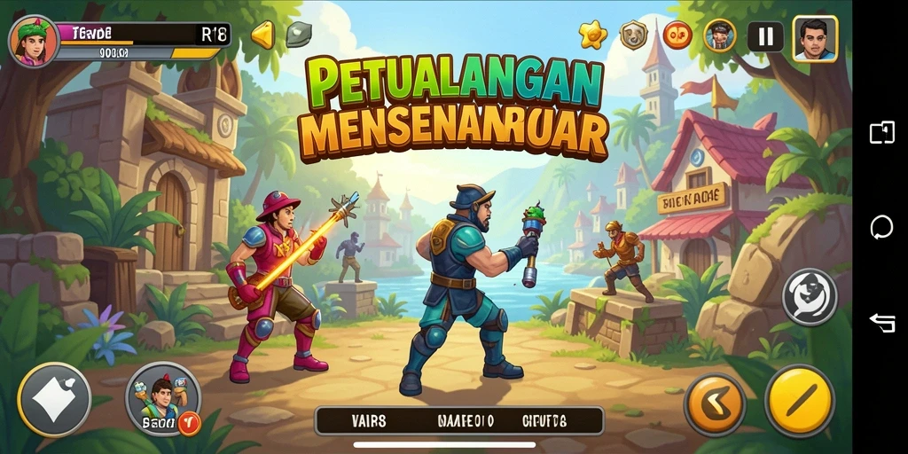 Tangkapan layar RP8 menunjukkan gameplay menegangkan dengan aksi arcade yang cepat.
