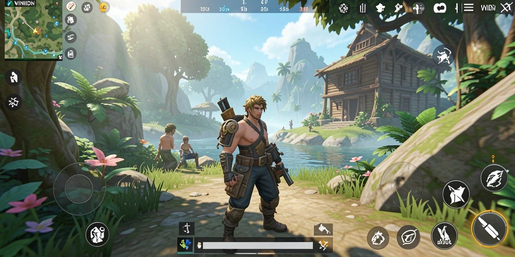 Tampilan gameplay seru dalam dunia terbuka WINIDN.